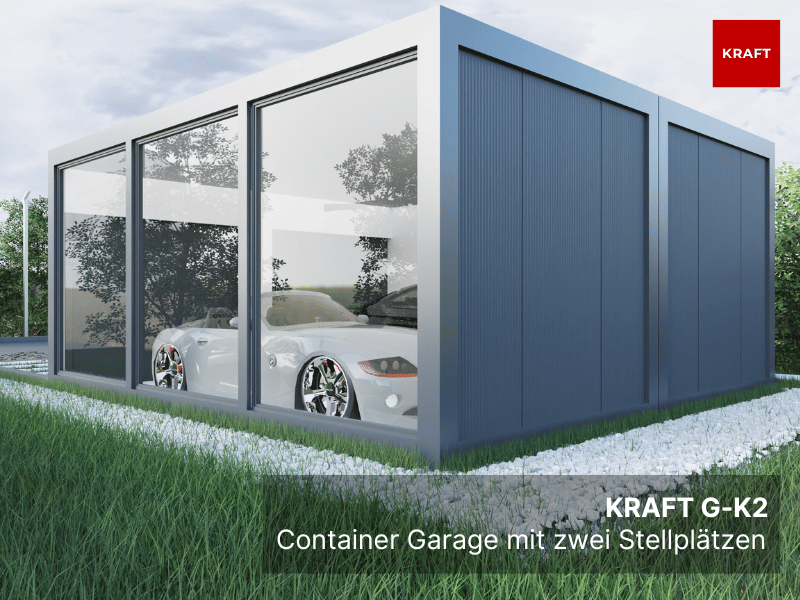 container garage g-k2 mit 2 stellplätzen
