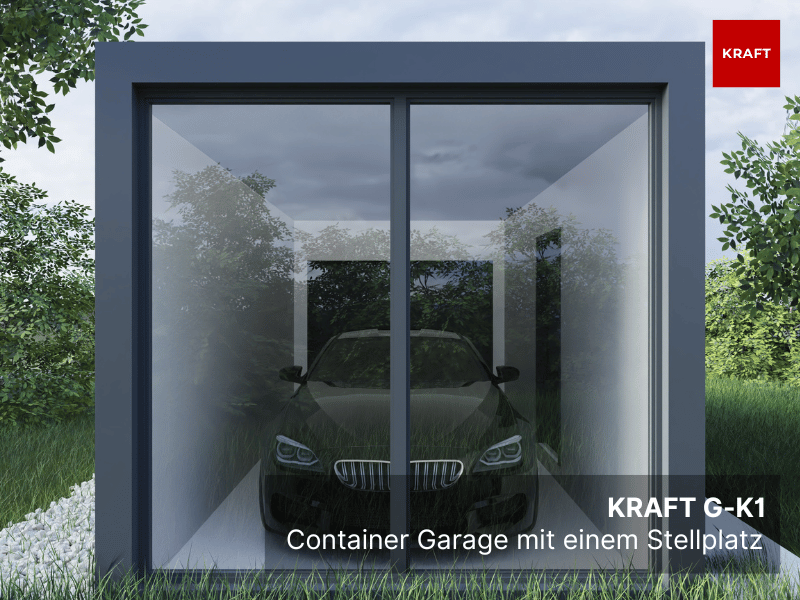 verglasung container garage