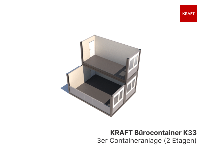 k33 2 Stockwerte Bürocontaineranlage