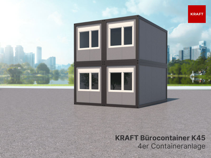 Bürocontainer 2 Etagen 4 Container