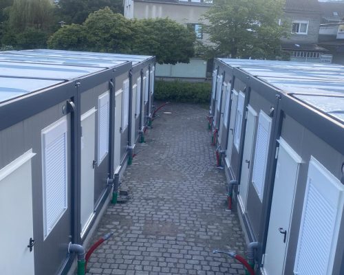 kraft-container.de Gemeinde Bestwig Bau von 12 Wohncontainer Einheiten für Geflüchtete 2